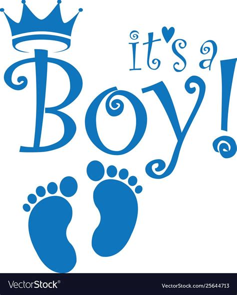 Its A Boy Banner Vector Illustration Download A Free Preview Or High