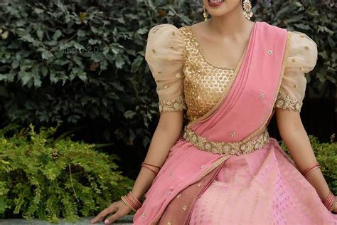 40 Half Saree Designs That Are In Trend This Year Candy Crow Vlrengbr