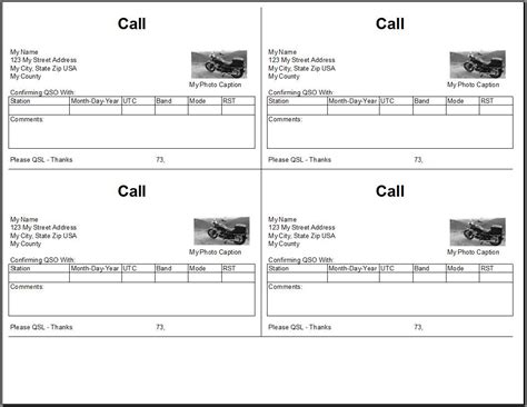 Printable Qsl Cards Printable Cards