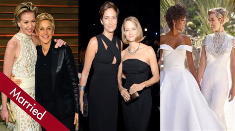 top 10 lesbian couples in hollywood who got married lalatai