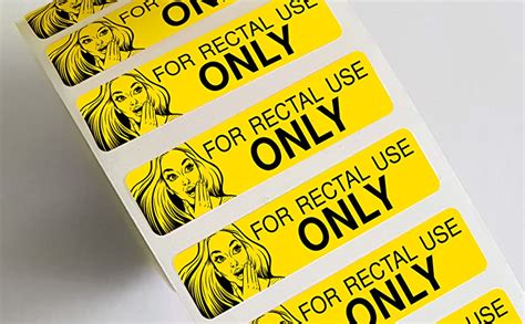 rectal use only stickers funny gag ts for adults pranks for adults 200 roll 1 5 x 375