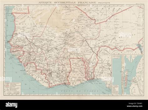 French West Africa Map Hi Res Stock Photography And Images Alamy