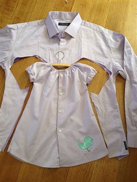 Creative Ideas Diy Repurpose Mens Shirt Into Toddler Dress