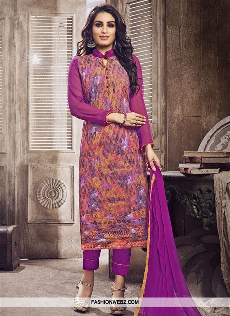 Superb Digital Print Work Pant Style Salwar Kameez Traditional Indian