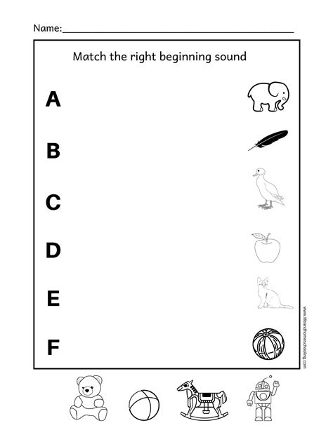 Beginning Sound Matching Worksheet Made By Teachers