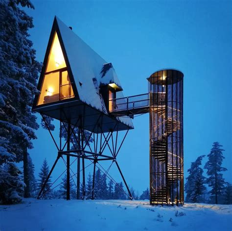 The Stunning Norwegian Forest Cabins On Stilts
