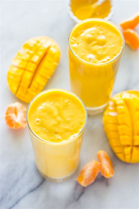 Healthy Mango Orange Banana Sunrise Smoothie Gimme Delicious