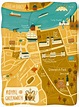 Greenwich Map on Behance | Greenwich map, Illustrated map, Map design