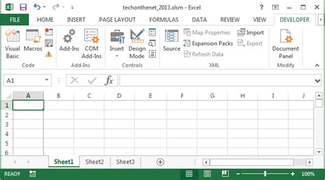 Ms Excel 2013 Open The Visual Basic Editor