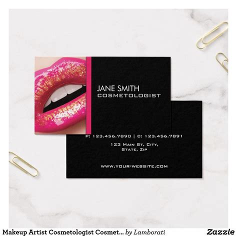 Makeup Artist Cosmetologist Cosmetology Groupon Business Card Zazzle Cosmetology