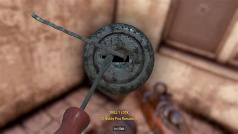 How To Lockpick With A Bobby Pin Fallout 76 Lockpicking Upgrading