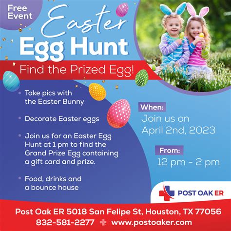 Free Easter Egg Hunt 2023 Post Oak Er