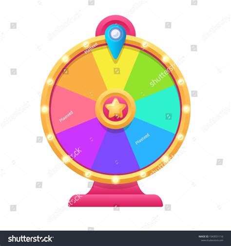Cartoon Fortune Wheel Illustration Eps10 Vector: เวกเตอร์สต็อก (ปลอดค่า