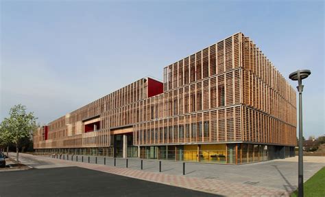 Wooden Louvered Shutters On A University Building 493