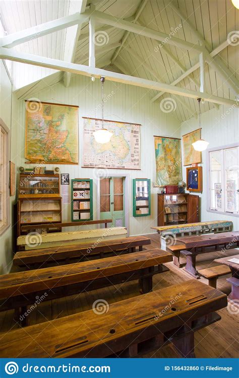 Old Australian Classroom Stock Photo Image Of Desk 156432860
