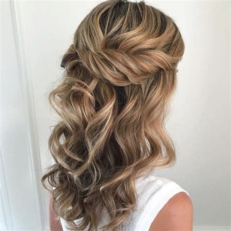 Pretty Half Up Half Down Hairstyles Partial Updo Wedding Hairstyle Is