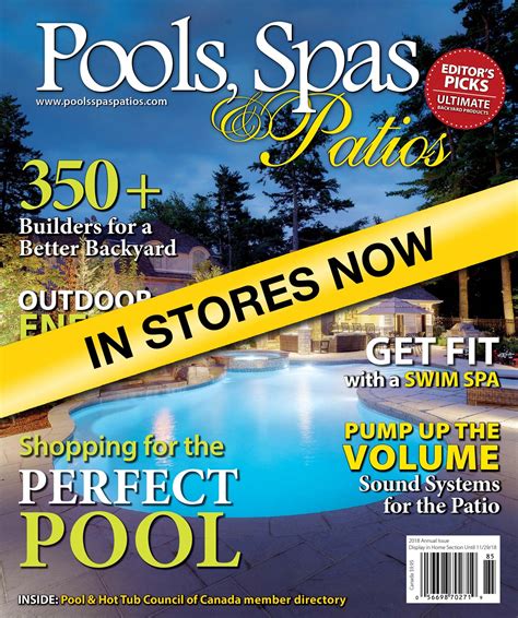 Pools Spas And Patios Now Available On Newsstands Pool And Spa Marketing