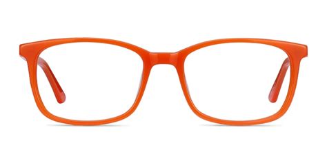 Equality Rectangle Orange Frame Eyeglasses Eyebuydirect