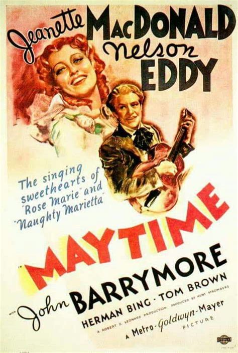 Maytime 1937 Jeanette Macdonald Nelson Eddy John Barrymore Jeanette Macdonald Old Movie