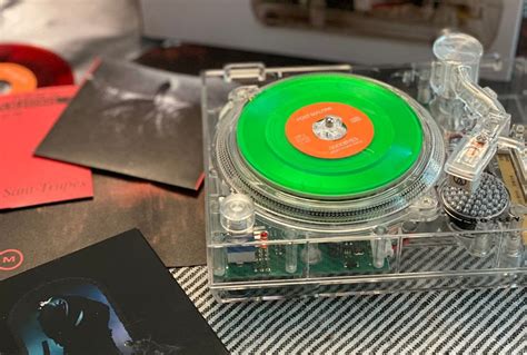 This New Translucent Mini Turntable Plays 3 Records