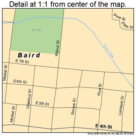 Baird Texas Street Map 4805336