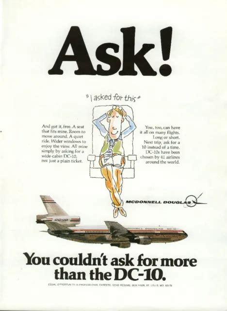 Ask You Couldnt Ask For More Than The Mcdonnell Douglas Dc 10 Ad 1978