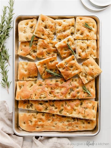 Rosemary Focaccia Bread Recipe If You Give A Blonde A Kitchen