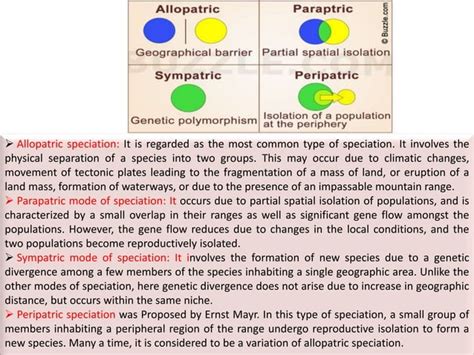 Mechanism Of Speciation