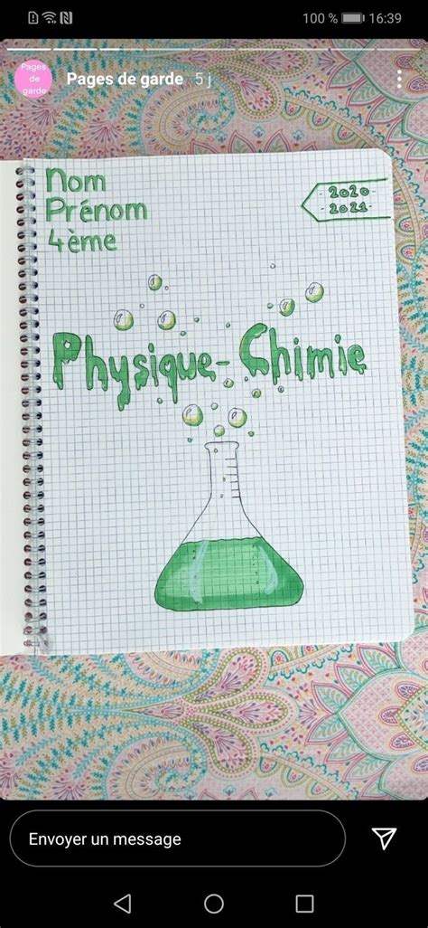 Page De Garde Physique Chimie 6ème A Imprimer - La Galerie