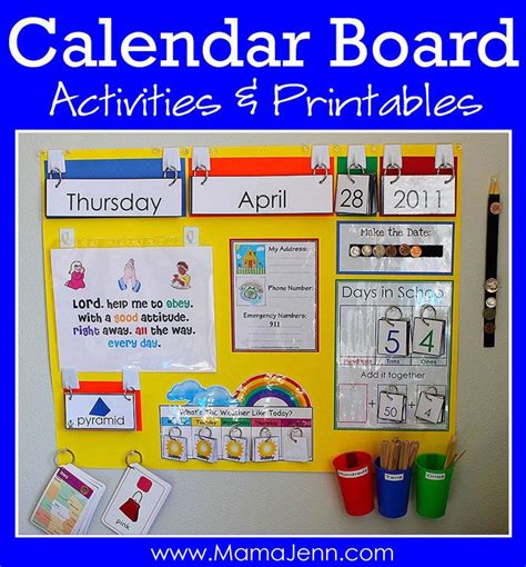 Calendar Board Activities And Printables Classroom Calendar Preschool