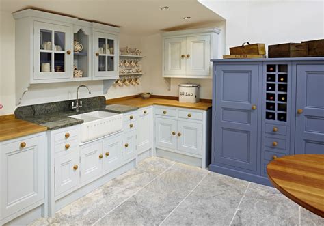 Traditional Kitchen Hand Painted In Bone China Blue Mid And Juniper