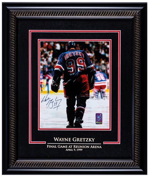 Lot Detail Wayne Gretzky Signed April 9th 1999 Last Game At Reunion