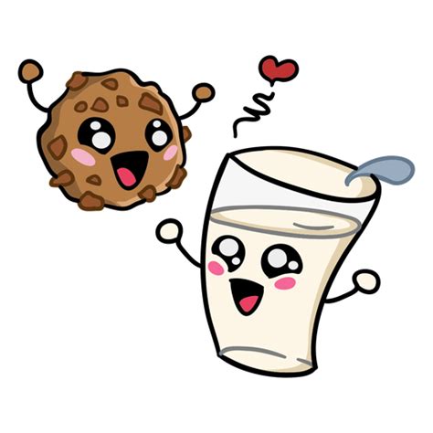 Cookie Milk Love Transparent Png And Svg Vector File