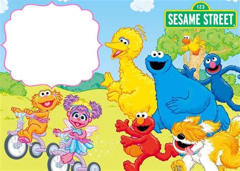 Free Printable Sesame Street Invitation Templates Invitations Online