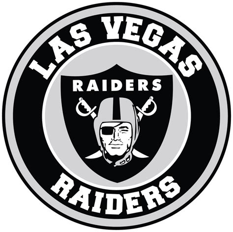 Las Vegas Raiders Circle Logo Vinyl Decal Sticker 5 Sizes Sportz