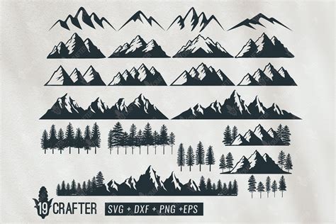 Forest Svg Mountains Svg Forest Clipart Mountain Clip Vrogue Co