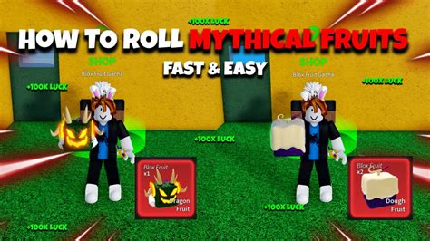 How To Roll Mythical Fruits Fast And Easy Blox Fruits Youtube