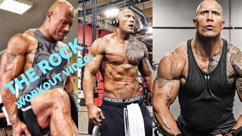 Workout Video Of The Rock Wwe Superstar Youtube