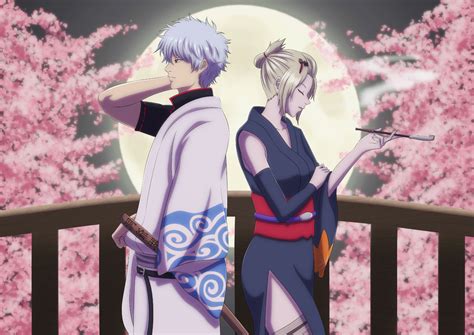 Fanart Gintoki And Tsukuyo Under The Moonlight Rgintama