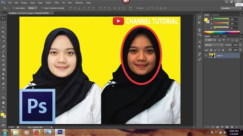 Cara Menghilangkan Bayangan Pada Area Wajah Photoshop Tutorial Youtube