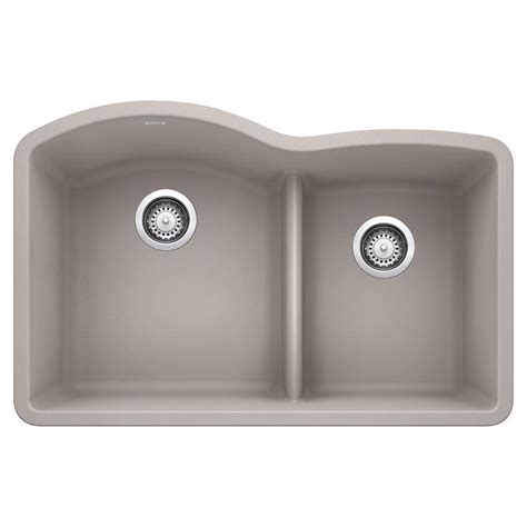 Blanco Diamond Undermount Granite Composite 32 In 6040 Double Bowl