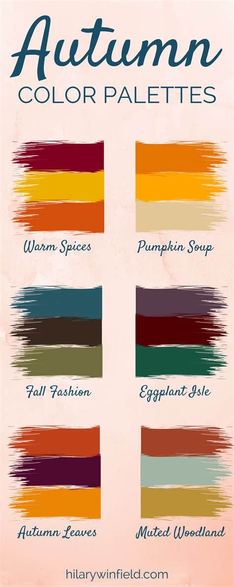 My Favorite Autumn Color Palettes Hilary Winfield Deep Autumn Color