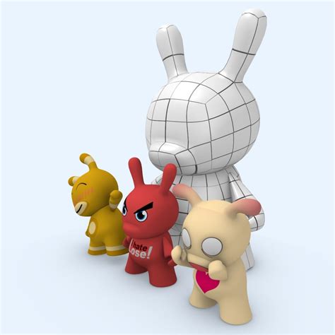 I Love Dunny So Cute 3d Model 15 Blend Obj Unknown Free3d