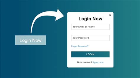 Popup Login Form Using Html And Css Techmidpoint