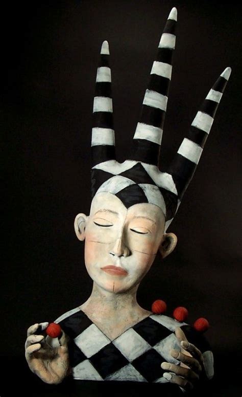The Juggler Clay Sculpture By American Artist Victoria Sexton … Ceramic Sculpture Art Dolls