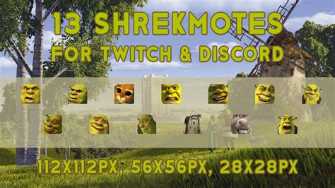 13 Shrekmotes For Twitch And Discord émote Shrek Meme Download Now