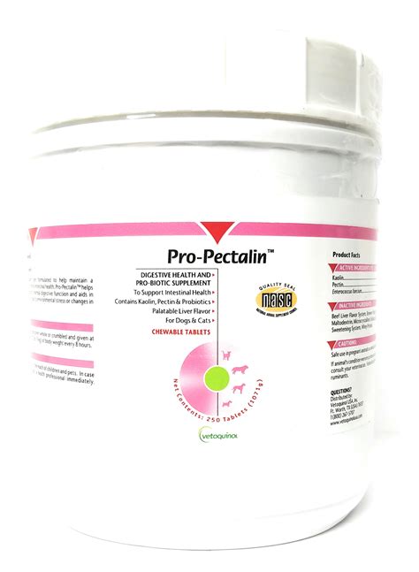 Vet Approved Rx Pro Pectalin Anti Diarrheal 250 Tablets For Pets