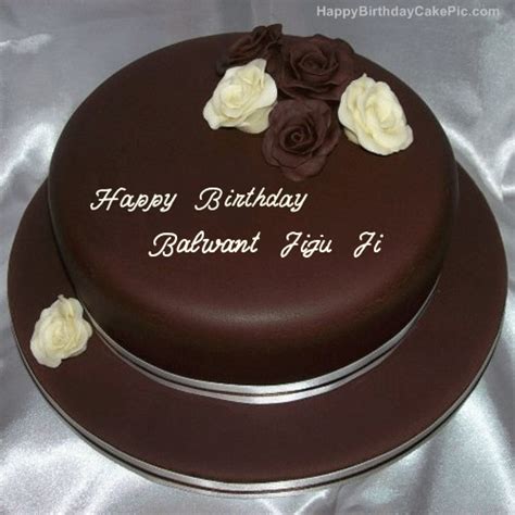 The traditional cake usually comprised of cream to cover it up and that would be it. Rose Chocolate Birthday Cake For Balwant Jiju Ji