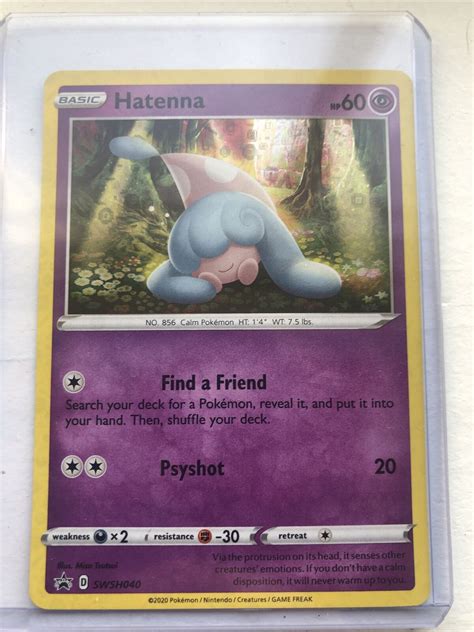 Mavin Hatenna Holo Pokemon Card Swsh040 25th Anniversary General