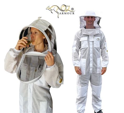 Oz Armour Beekeeping Bee Suit Premium Ventilated Three Layer Mesh Ultra
